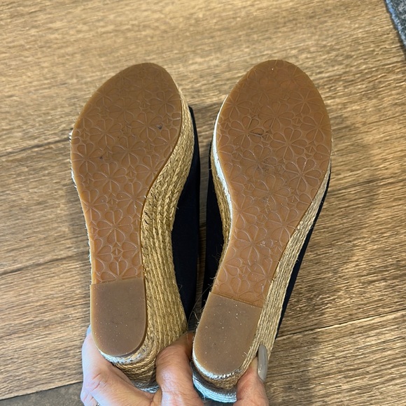 Blue Wedge Sandals
